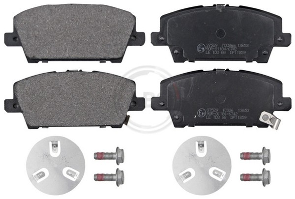 A.B.S. Bremsbelagsatz Scheibenbremse 37529 FüR Civic Honda 8 Hatchback FN FK FK1-image