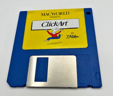 Vintage Apple Macintosh 1990s Macworld Presents ClickArt Floppy Disk Untested