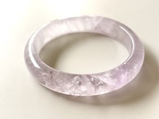 61mm Natural Madagascar Amethyst Quartz Bangle Bracelet Purple Gemstone Crystal