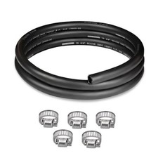 3/4" Heater Hose 5FT Coolant Radiator Hose With 5PCS Clamps Straight 3/4 5FT