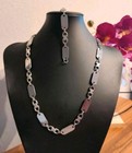 Plattenkette Set mit Armband Edelstahl Neu