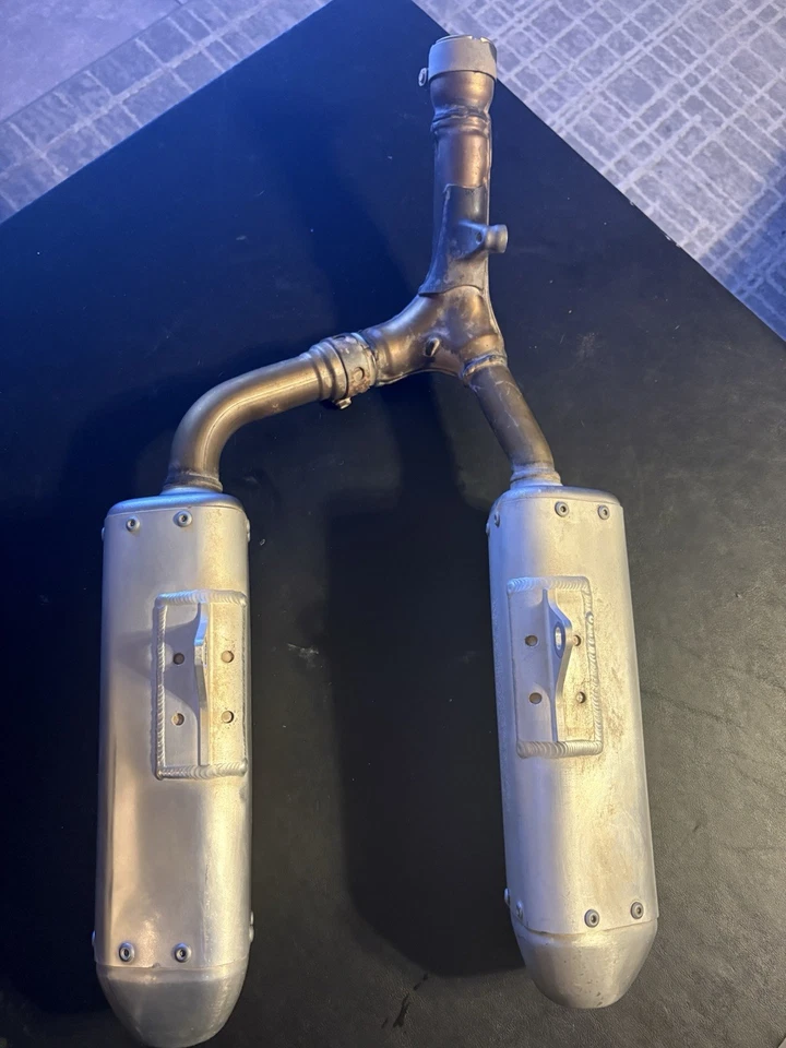 Honda Crf250r 2014-2017 2015 OEM doble silenciador deflector tubo en Y par Foto 2 de 4