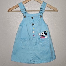 Vintage Mickey  Co Minnie Mouse Blue Denim Jumper Dress