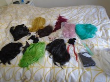 Bundle of womens wigs for cosplay anime fancy dress etc