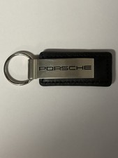 Nicevintage Championporschedealershipblack Leatherkeychainringfob Nicevintage Championporschedealershipblack Leatherkeychainringfob