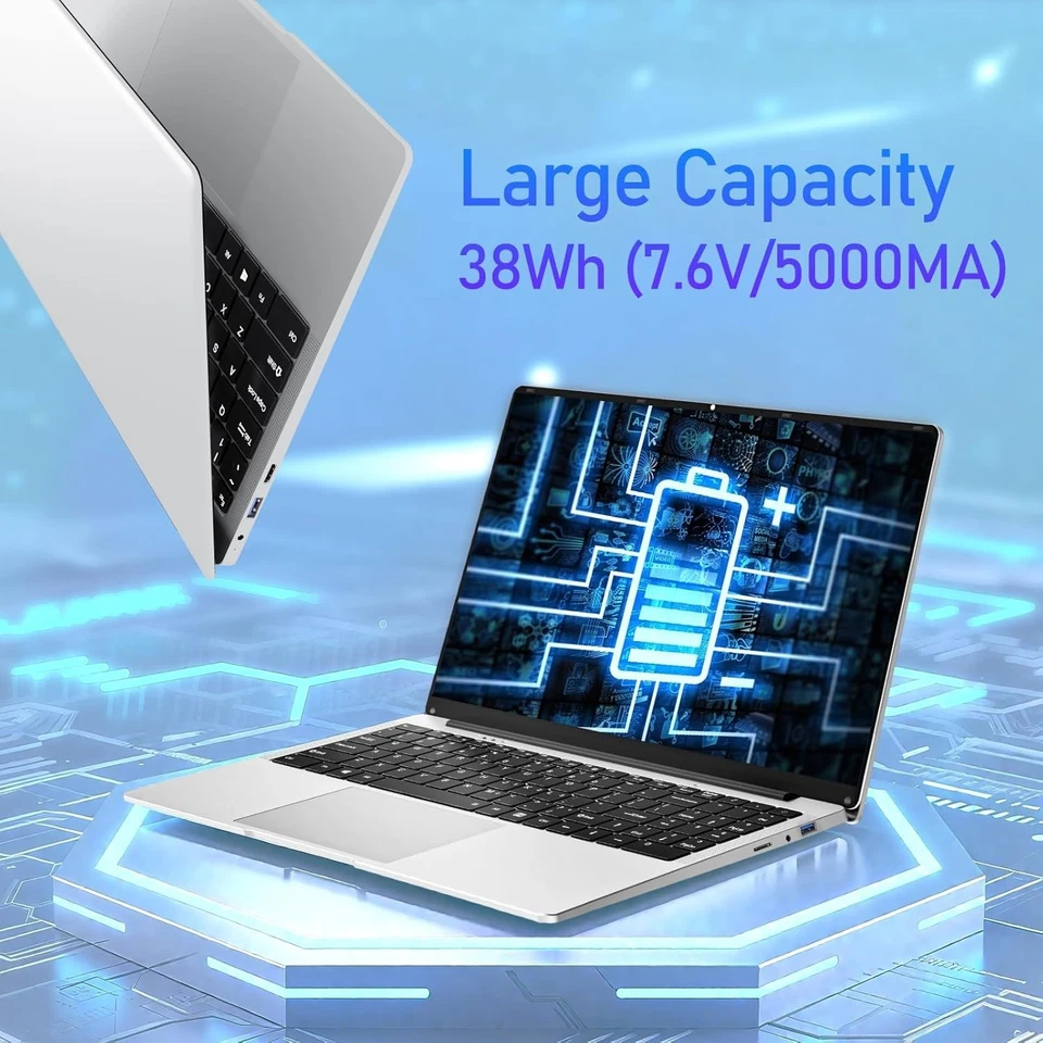 Txxren Laptop 15.6 inch, Celeron N4000 Processor 8GB LPDDR4 RAM 256GB SSD - Image 4 of 4