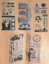 Choose from 6 Tim Holtz / Stampers Anonymous VISUAL ARTISTRY MULTI SETS, unused