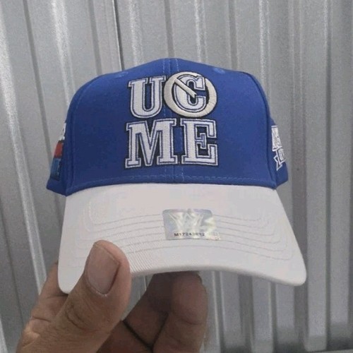 WWE Authentic John Cena XL T-Shirt + Blue/White "U C ME" Hat sweatbands towel 