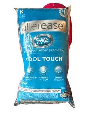 Aller-Ease Perfect Protection Zippered Cool Touch White King Pillow Protector