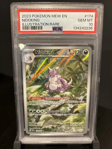 2023 Pokemon SV 151 Nidoking Illustration Rare #174/165 PSA 10 GEM MINT