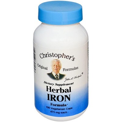 Christopher'S Original Formulas Herbal Iron Dietary Supplement 100