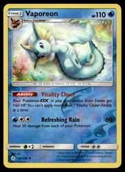 Vaporeon 42/236 Cosmic Eclipse Reverse Holo