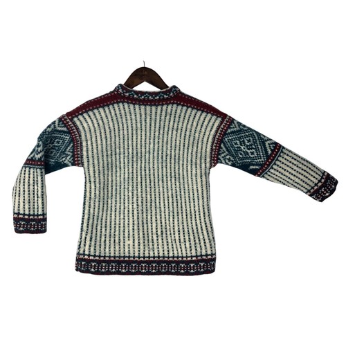 Amazanias Kids Long Slv Pullover Handknit Sweater 100% Sheepwool Size M (?) EUC - Picture 2 of 11