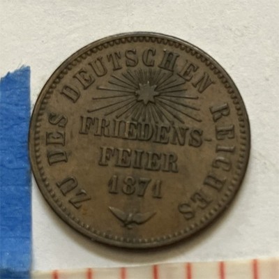 1871 Baden Germany 1 Kreuzer-Nice