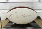 Bo Jackson Signed NFL Football Auto w/ COA Display Case Raiders Auburn