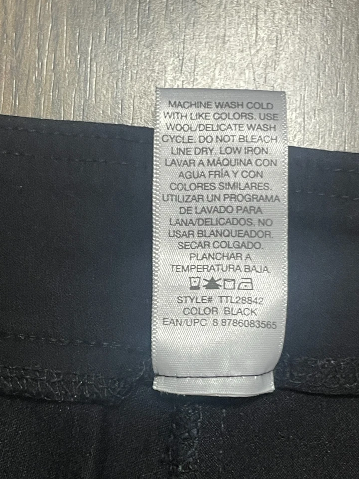 Time and Tru Pants, Women's Plus Size 2XL, Black, Pull On Pants - Image 4 of 4