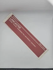 InterCity Window Label – Lancaster via Carlisle Penrith Oxenholme – Railwayana