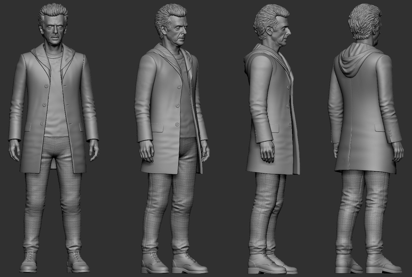 Doctor Who 12th Doctor S9 Hoodie Variant - Resin Printed Model Kit 1:13th Scale