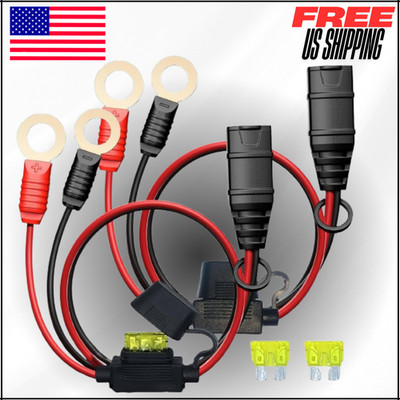 GC008 X-Connect for NOCO Battery Charger Cables, M10 3/8'' XL Eyelet Terminal 2Pk
