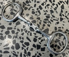5.5 inch / Full Size KORSTEEL Stainless Steel French Eggbutt Snaffle Horse Bit