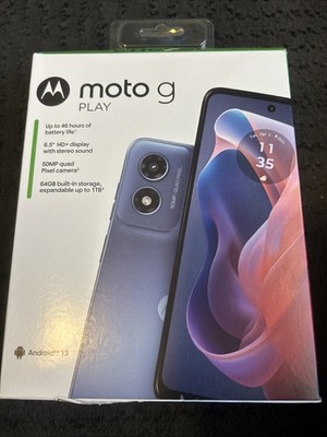 NEW Cricket Wireless Moto G Play 2024 64GB, 4GB RAM PREPAID Smartphone FreeShip!