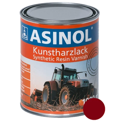 Kunstharzlack Lack Farbe LM 0219 IHC Rot Alt 1000 ml 1 Liter ASINOL