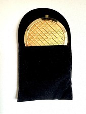 Fancy Round 2 1/2" Dual Sided Sparkly Rhinestone Compact Pocket Mirror