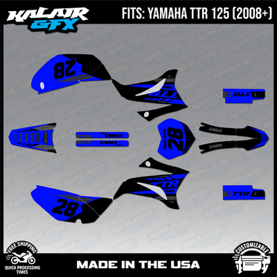 Graphics Kit for Yamaha TTR125 (2008-2023) TT-R125LE Factory
