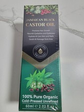 Aceite de ricino negro jamaicano 100 % puro orgánico prensado en frío 2,02 oz un ingrediente