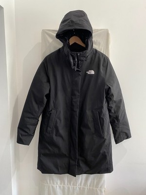 THE NORTH FACE DRYVENT 600 ARCTIC Daunenparka Mantel schwarz mit Kapuze Größe L