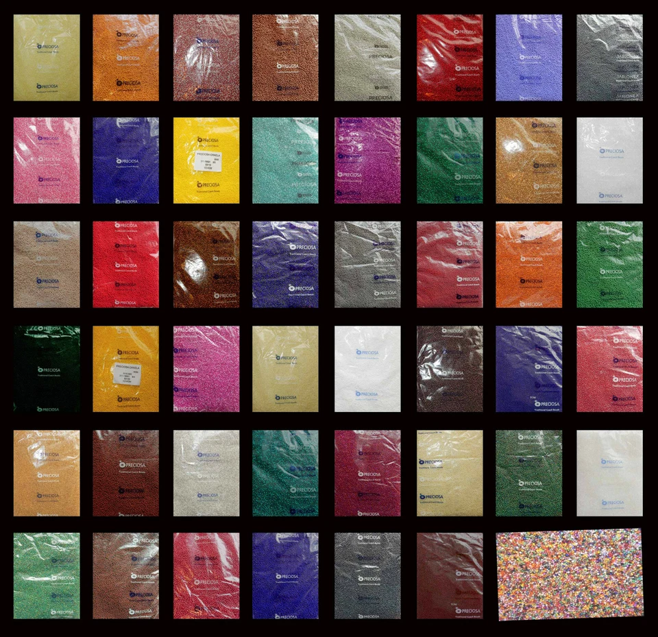 Glasperlen * Rocailles 40gr. * 9/0 (= ca. 2,6 mm) * PRECIOSA Tschechien