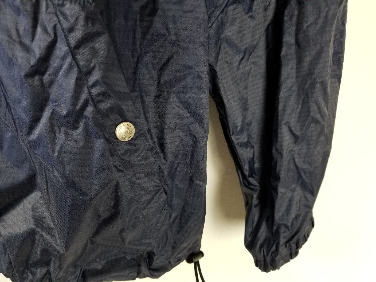 Felpa con cappuccio vintage frangivento Polo Sport Ralph Lauren Spell Out taglia S pony droga ya