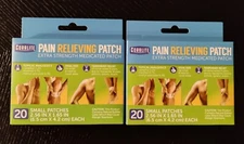 2-PACK Coralite Small Pain Relief Patch 20-Count Each SAME-DAY SHIP