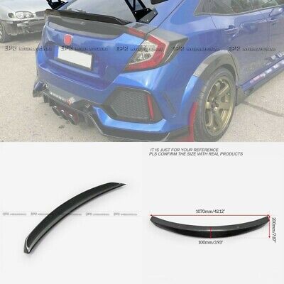 For Honda Civic Fk7 Fk8 5door Hatch Back Hk Type Carbon Rear Spoiler Wing Trim Ebay