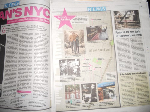Nobelpreisträger Bob Dylan NYC Geschichtsreise begann in Big Apple, Cover/Artikel 2016 - Bild 3 von 8