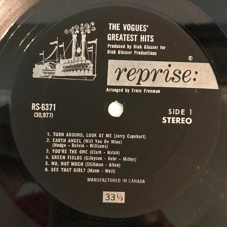 The Vogues Greatest Hits Vinyl LP Reprise 1969 Five O'Clock World Best Of - Image 4 of 4