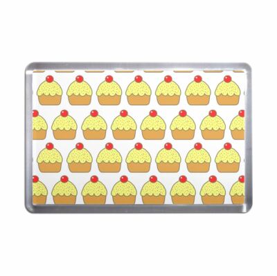 Cupcake Muster Kunststoff Kühlschrankmagnet (S, M, L, XL)