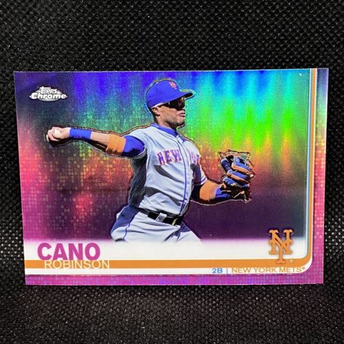 2019 TOPPS CHROME UPDATE PINK ROBINSON CANO NEW YORK METS #11 - Photo 1 sur 2