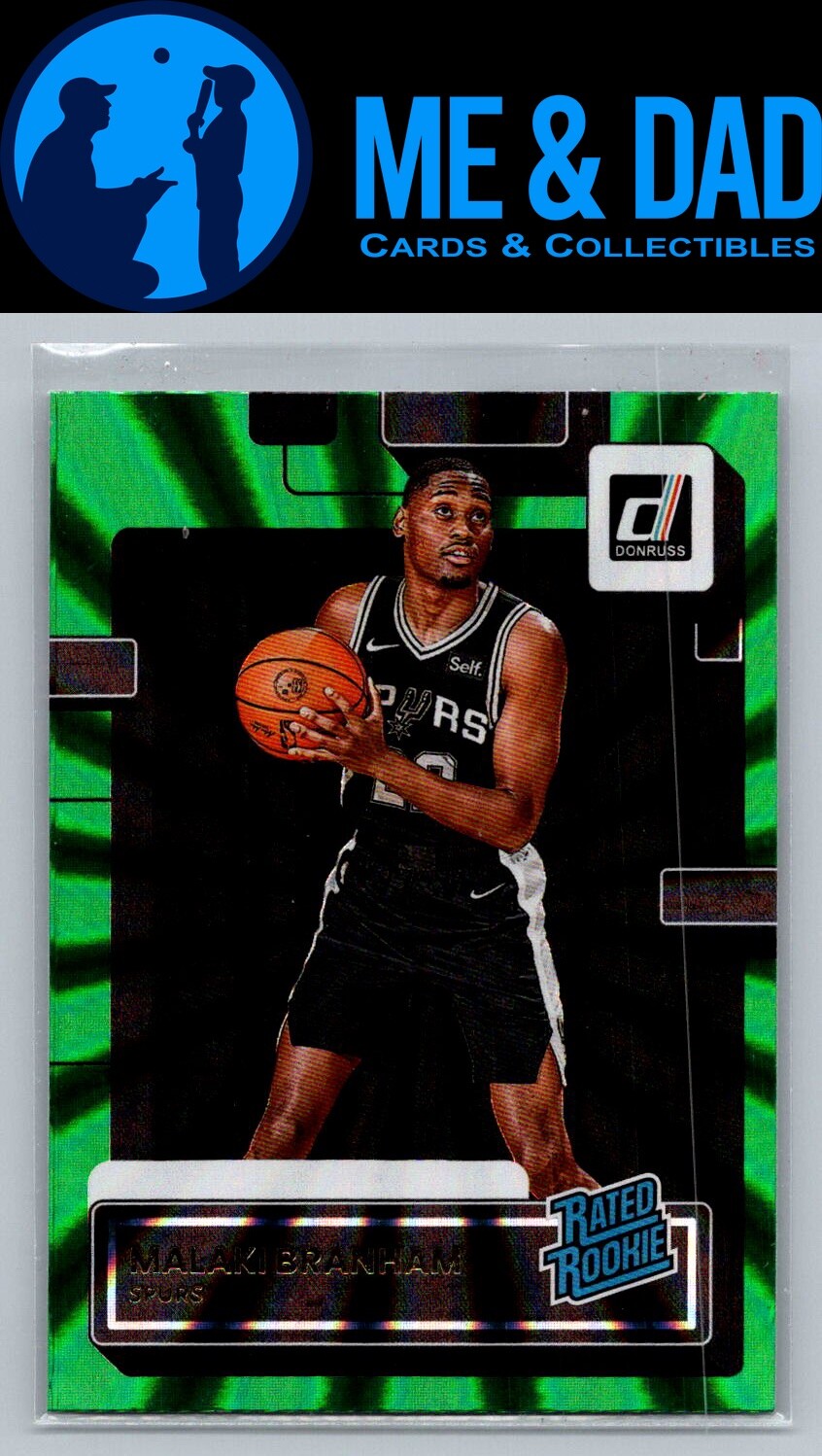 2022-23 Donruss #220 Malaki Branham Green Holo Laser