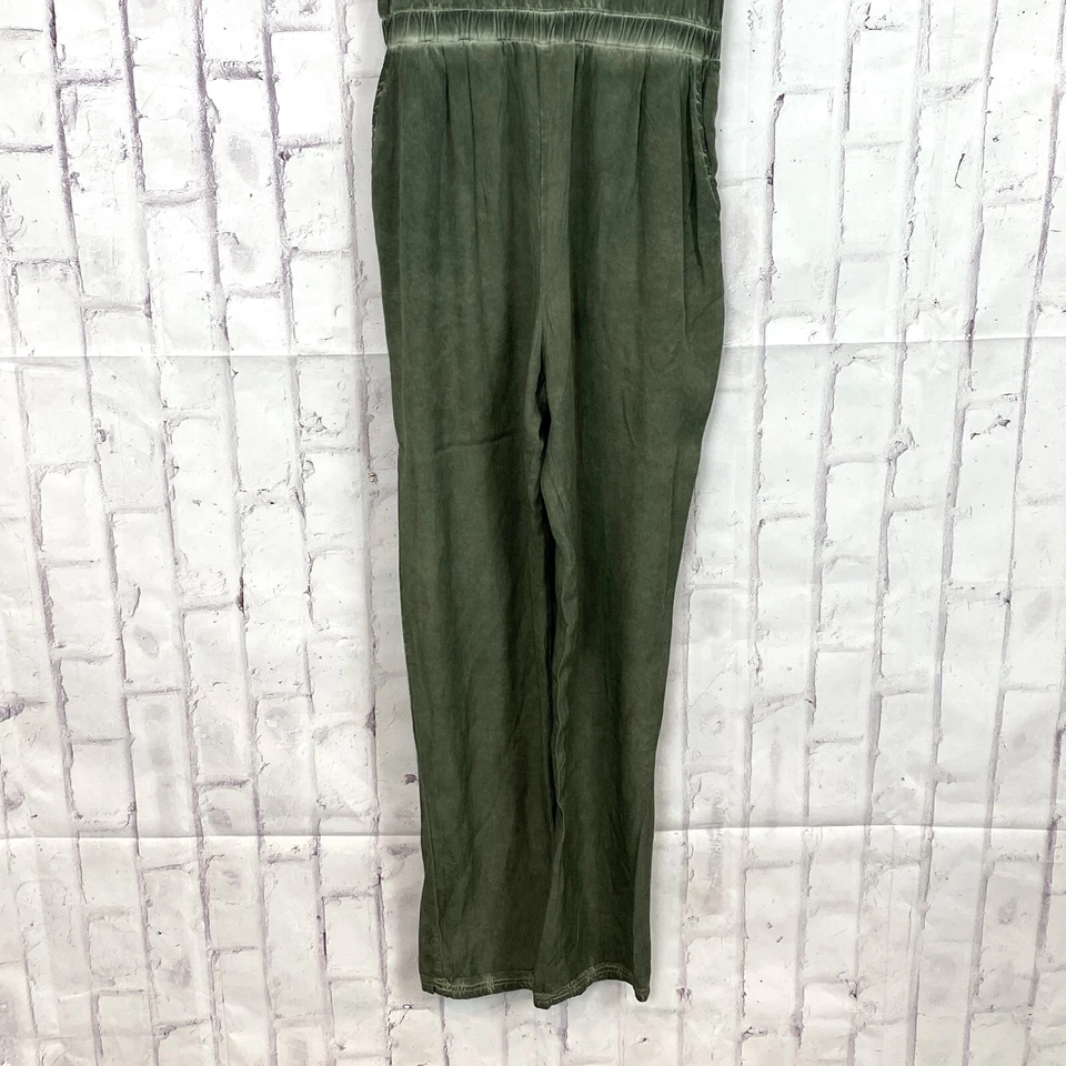 Комбинезон RVCA с двойным ремешком размер M средний стирка оливковый зеленый - Изображение 3 из 4