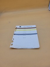 1961 ACME GMC TRUCKS COLOR STRIPE BULLETIN NO 3 PAINT CHIPS COLOR SWATCHES 