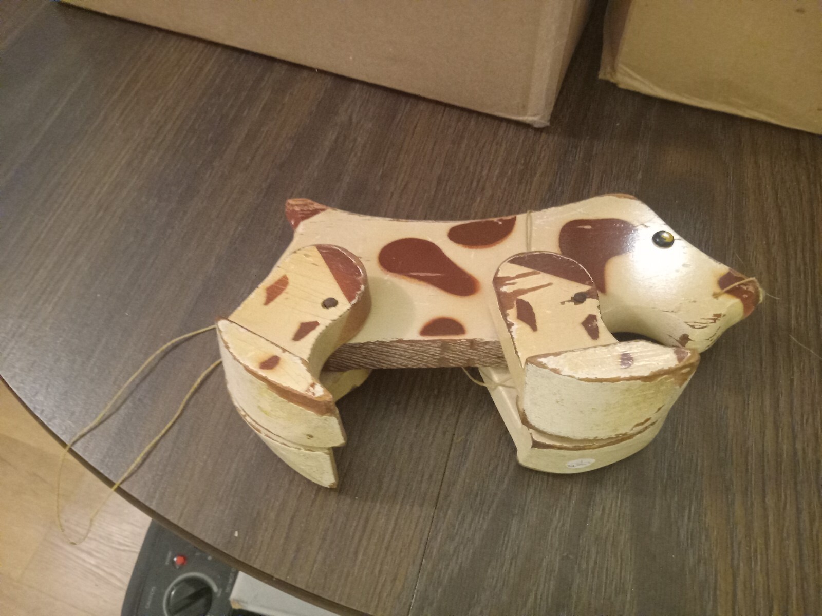 Old Holgate wooden puppy walking toy, Made in Kane ,PA eBay