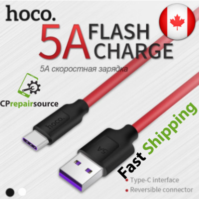 HOCO 5A Charging Cable USB Type-C Fast Charger Data Transfer Sync Huawei p30 Pro