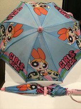 Powerpuff Girls Blossom Umbrella Parasol Works Kids Vintage Cartoon Network Rare