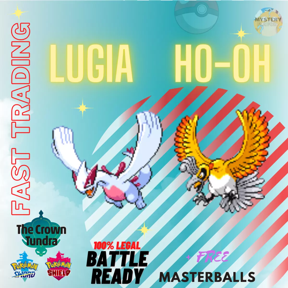 Pokemon Sword & Shield / Event Shiny Legendary Ho-oh Lugia