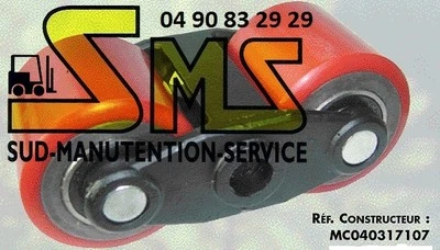 MIC JUNGHEINRICH DOUBLE GALET TANDEM ASSEMBLE TRANSPALETTE MANUEL MIC TM2000 PIECES DETACHEES