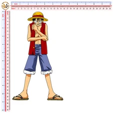 Raben One piece comic transfer per t-shirt cotone chiaro e scuro 1 pz. cm 27x15