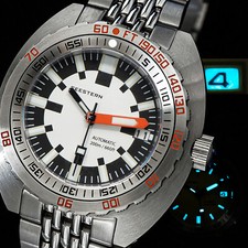 Orologio sportivo uomo militare Seestern V3 42MM SUB 300T LUME DATA LUNETTA 200m DIVER'S
