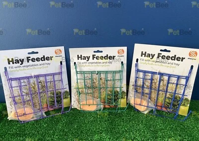 SMALL'N'FURRY Small Animal Hay Feeder Straw Holder Rabbit Guinea Pig Hamster Gerbil Clip On
