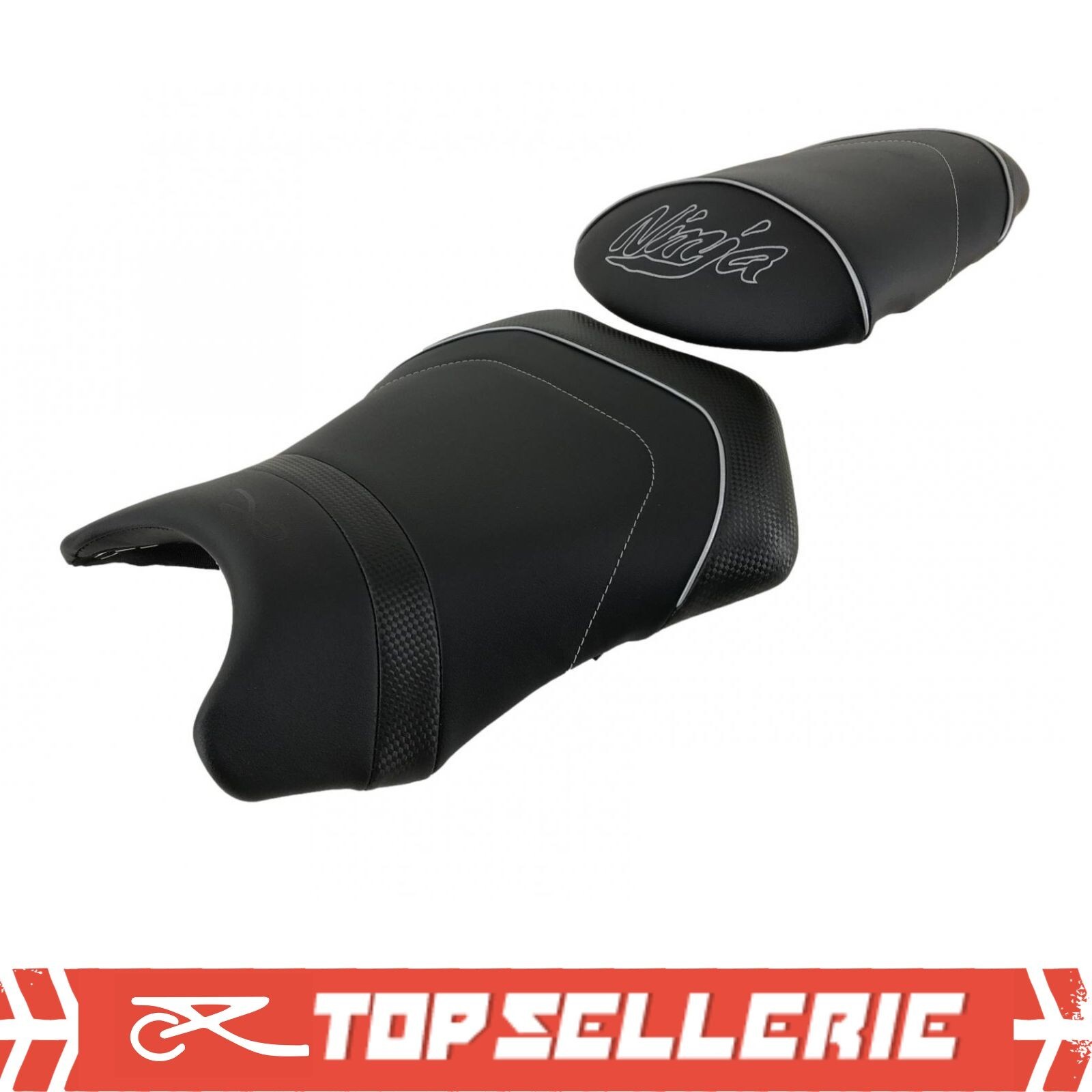 Housse de selle Kawasaki Ninja 250R de 2009 à 2012 revêtement antidérapant HSD6983